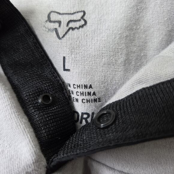 Fox Mens Airline Trudri Performance Polo Shirt Gray Short Sleeve SZ L Motocross - Picture 5 of 13